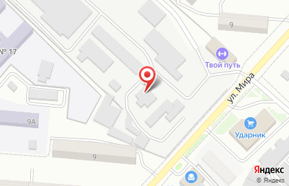Автосервис Альфа на улице Мира на карте