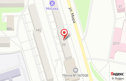 Государственные аптеки Республики Коми, ГУП на улице Мира на карте