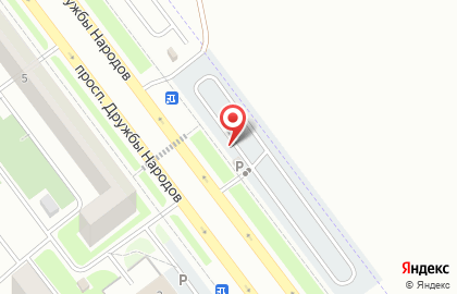 Автостоянка в Ульяновске на карте