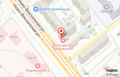 Магазин автотоваров Абсолют Авто на Ново-Вокзальной улице на карте