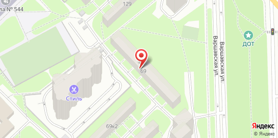 Ветеринарный центр Белый Бим на метро Московская на карте