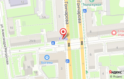 Туристическое агентство Ульяновское АВС на улице Гончарова на карте