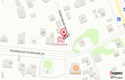 Комплекс отдыха Рублёвка в Красивом переулке на карте