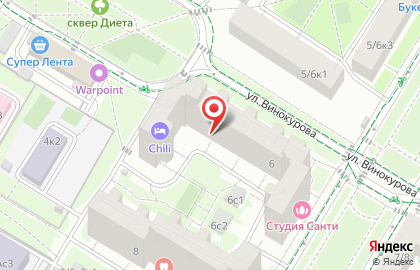 Цветочный магазин в Москве на карте
