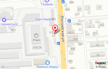 Салон-магазин B&S professional на Российской улице на карте