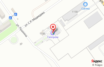 Газпром в Волгограде на карте