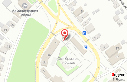 Ивановский центр подготовки и повышения квалификации кадров, ФАУ на Октябрьской площади на карте