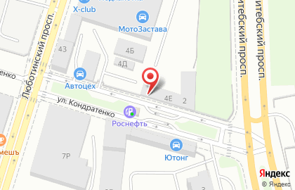 Центр обработки деталей двигателя Мотор Технологии на улице Кондратенко на карте