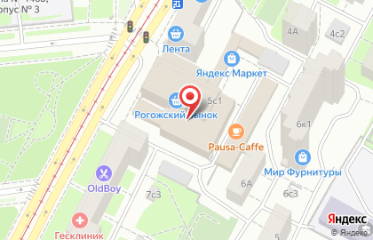 Книжный Лабиринт на площади Ильича на карте