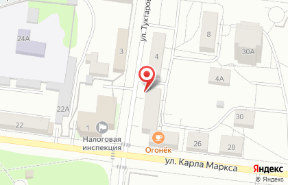 Бухгалтерское бюро на улице Карла Маркса на карте