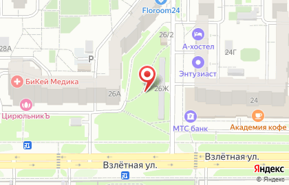 Продуктовый магазин в Красноярске на карте