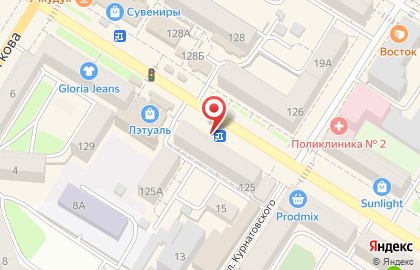 Саквояж на улице Ленина на карте
