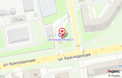 Энтиком Инвест на улице Краснодонцев на карте