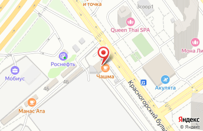 Автокомплекс на Красногорском бульваре на карте