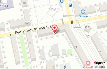 ОАО Банкомат, АКБ Абсолют Банк на улице Лейтенанта Красикова на карте