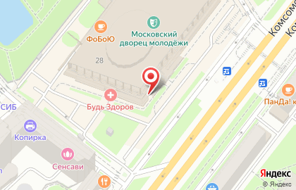 Кафе Мистер пончик на Комсомольском проспекте на карте