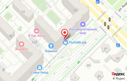 Продуктовый магазин Меркато на улице Краснолесья на карте
