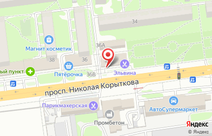 Тверской ломбард на проспекте Николая Корыткова на карте