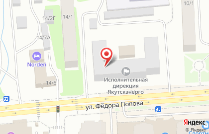 ГАВС на улице Фёдора Попова на карте