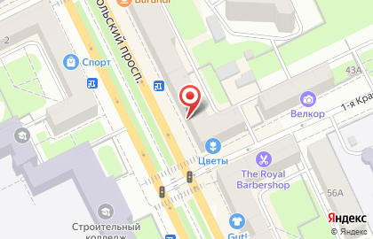 Сеть ювелирных магазинов Московский Ювелирный Завод на Комсомольском проспекте на карте