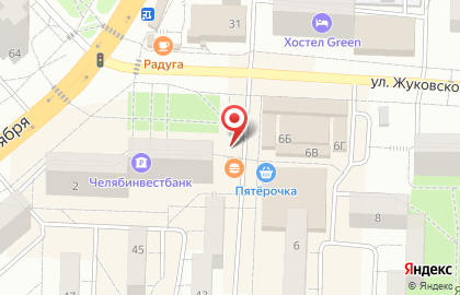 Магазин и киоск Колос на улице Жуковского на карте