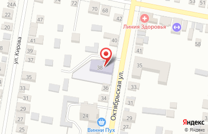 Детский сад №16 на Октябрьской улице на карте