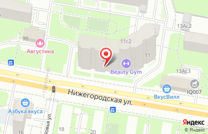 Школа боевых искусств Дмитрия Носова на Нижегородской улице на карте