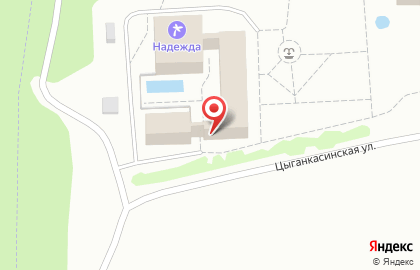 Санаторий Надежда в Новочебоксарске на карте