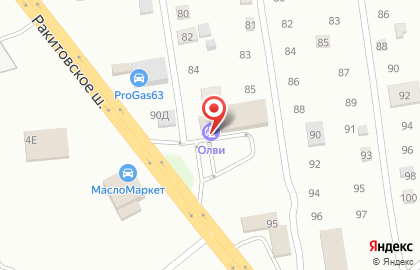 Олви на Ракитовском шоссе на карте