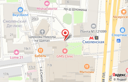 ЗАО Банкомат, АКБ ББР в 1-м Николощеповском переулке на карте