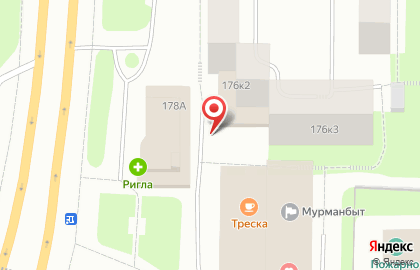 Банкомат БИНБАНК Мурманск, АО в Первомайском округе на карте