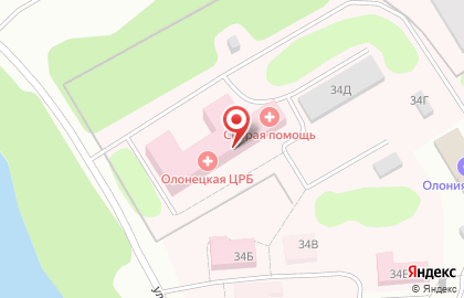 Олонецкая центральная районная больница на карте