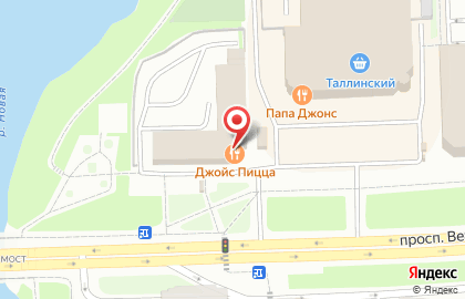 Joy's Pizza на Ветеранов на карте