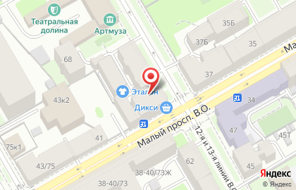 Офисный центр Кооператив 78 в Василеостровском районе на карте