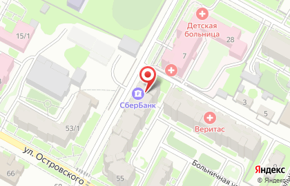 Банкомат СберБанк в Новосибирске на карте