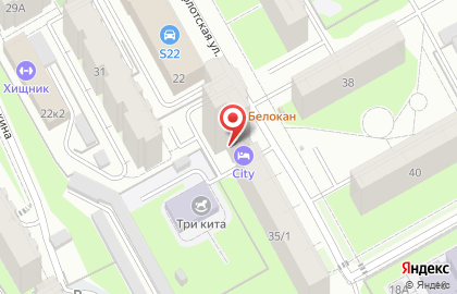 Отель City на карте