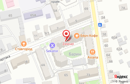 Кредитный потребительский кооператив Семья на улице Спартака на карте