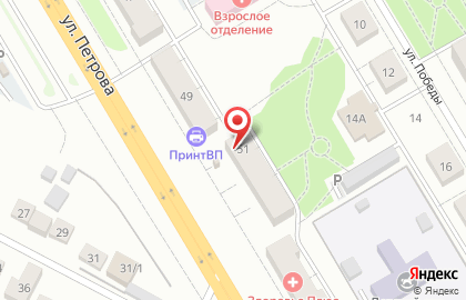 Терминал СберБанк на улице Петрова на карте