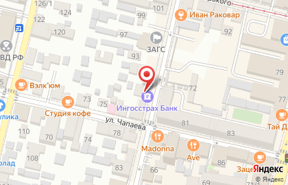 Уралсиб Банк в Краснодаре на карте