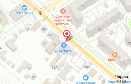 Цветочный магазин Julia Flower на Степной улице на карте