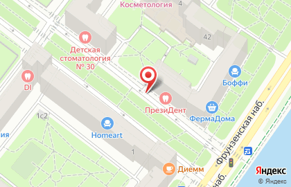 Бюро переводов на Фрунзенской набережной на карте