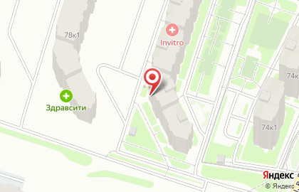 Медицинская компания Инвитро в Санкт-Петербурге на карте