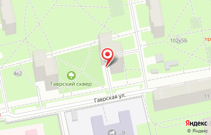 БЮРО на Гаврской улице на карте