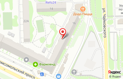 ОАО Запсибкомбанк на улице Чайковского на карте