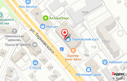 Магазин Duty free на улице Терновского на карте