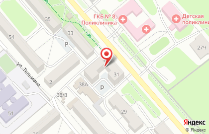 Банкнота на улице Розы Люксембург на карте