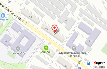 Автошкола Светофор в Железнодорожном районе на карте