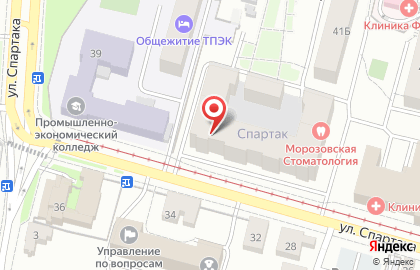 Многофункциональный правовой центр Документы на улице Спартака на карте