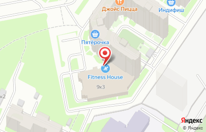 Фитнес-клуб Fitness House на проспекте Маршала Блюхера на карте