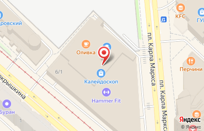 Салон 54кухни на площади Карла Маркса на карте
